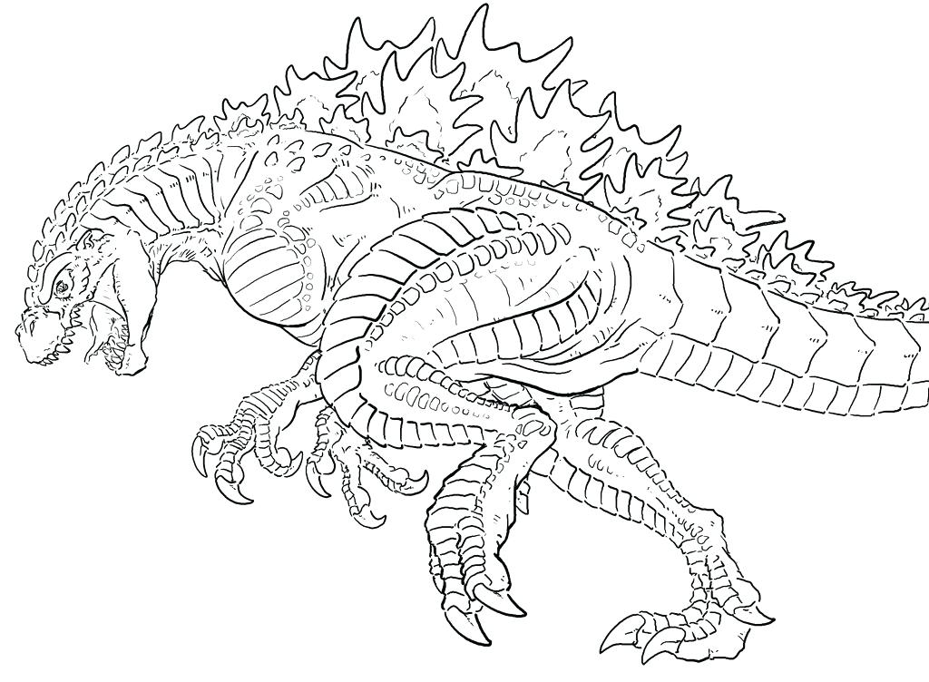 1024x752 Godzilla Coloring Pages Coloring Book Pages Ultimate Space