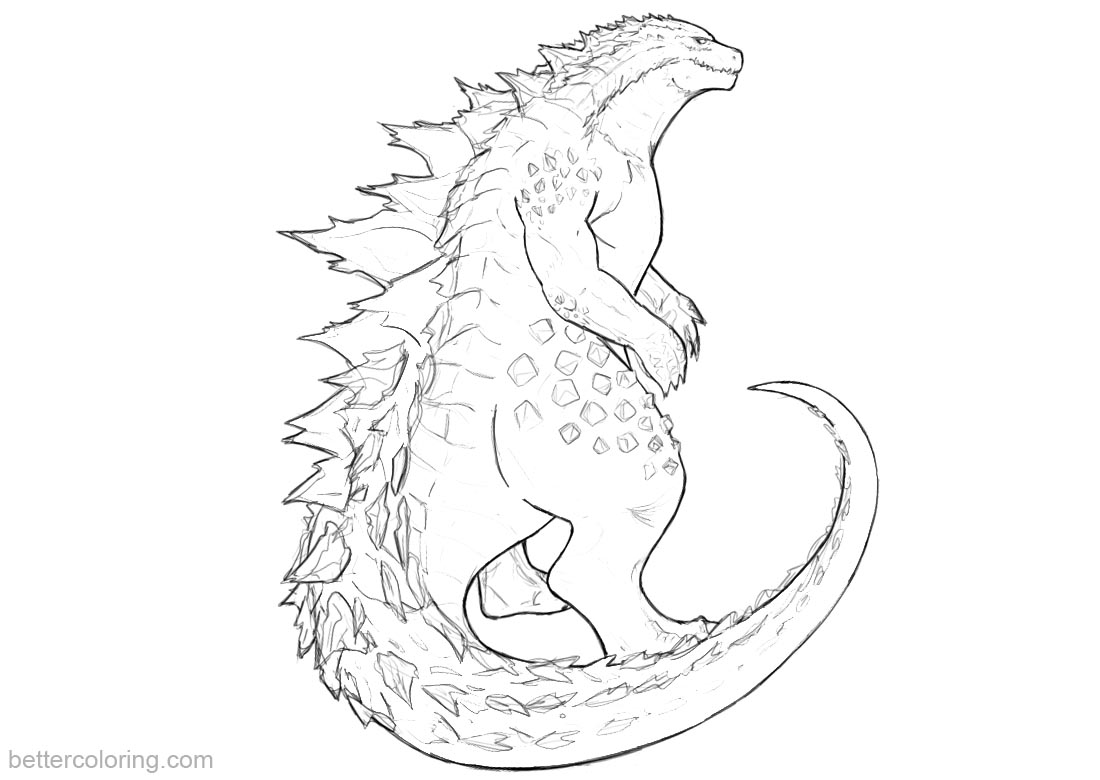 1100x780 Adults Godzilla Coloring Pages Printable Vs Colouring Page Muto