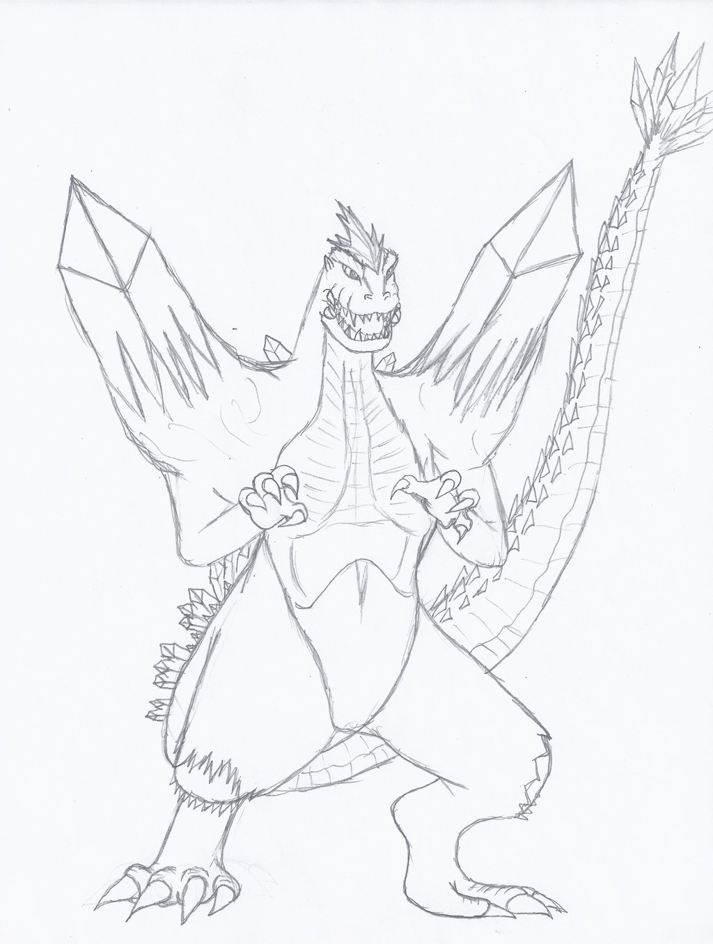 1024x1356 Space Godzilla Coloring Pages