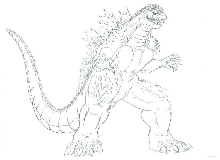 877x637 Godzilla Coloring Pages Jetpackjoyride.co