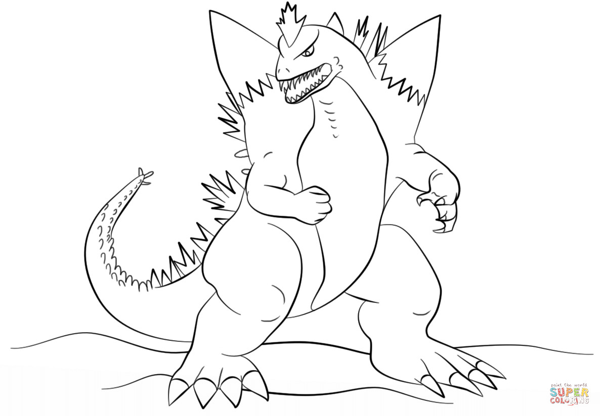 1186x824 Gigan Coloring Pages
