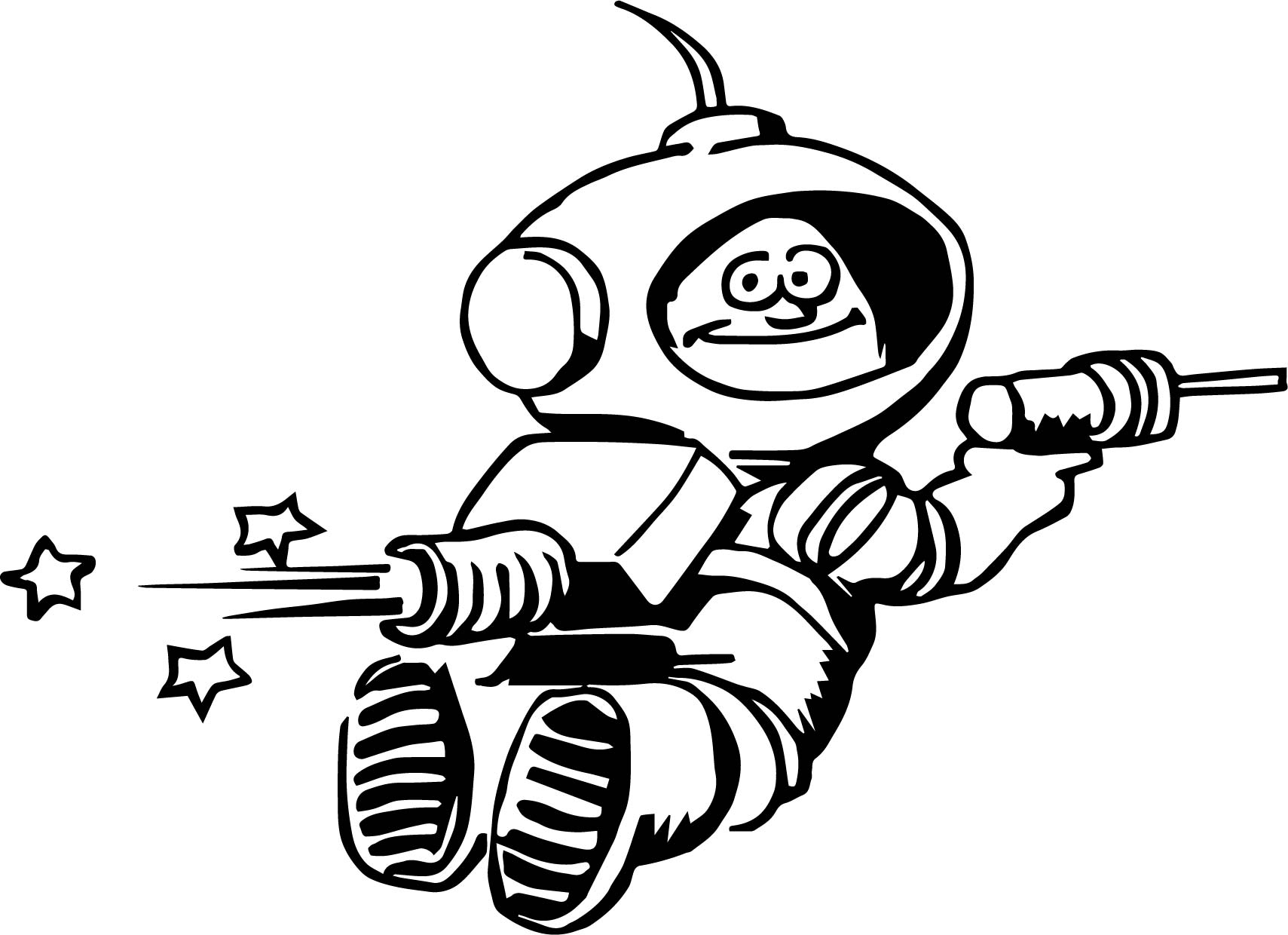 1709x1240 Astronaut Space Rocket Coloring Page Wecoloringpage