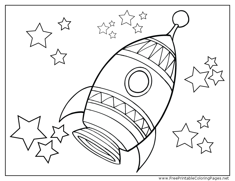 792x612 Outer Space Coloring Pages