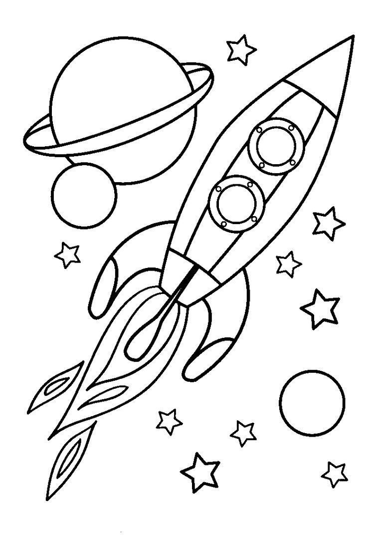 Space Ship Coloring Pages