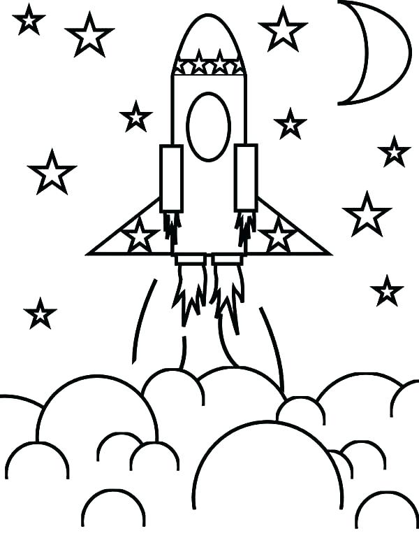 600x766 Rocket Ship Coloring Pages Plus Coloring Pages Space Interesting