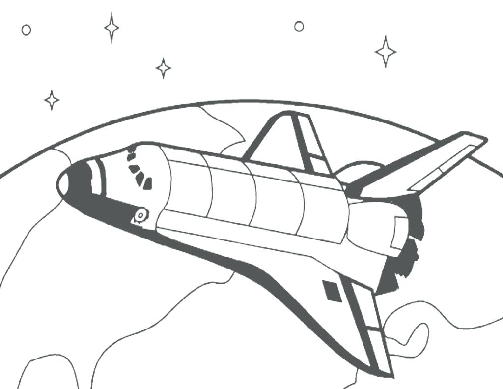 1024x791 Best Spaceship Coloring Page Coloring In Pretty Space Shuttle
