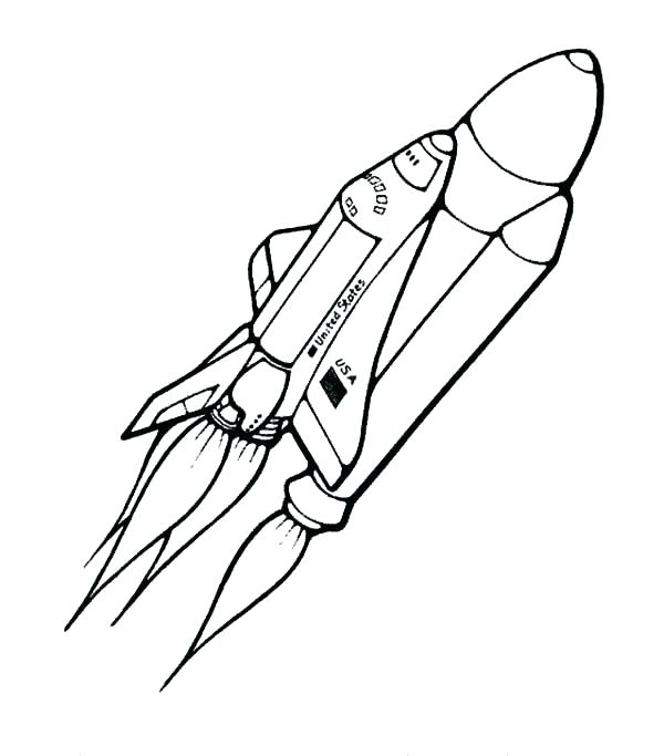 600x683 Space Shuttle Coloring Pages Space Shuttle Coloring Page Discovery