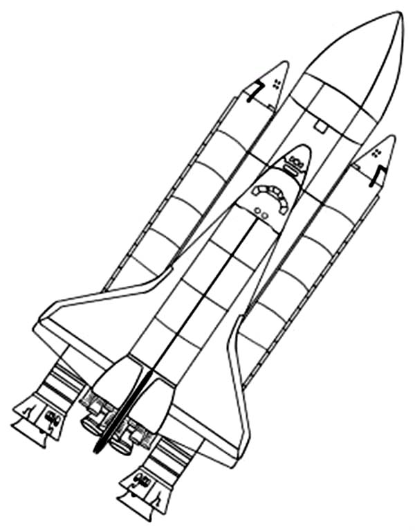 600x767 Top 78 Space Shuttle Coloring Pages