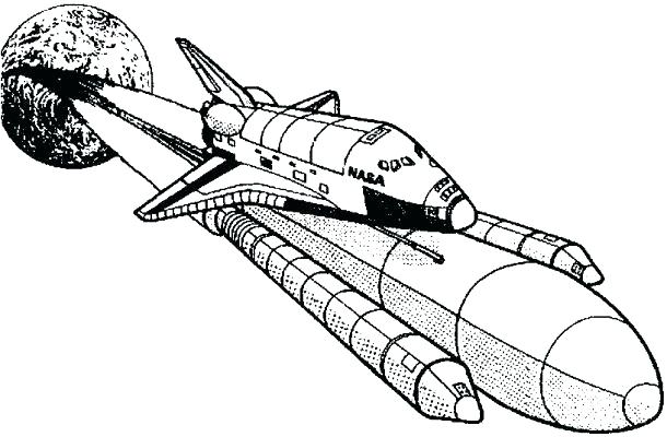 610x400 Coloring Pages Space Space Shuttle Coloring Page Space Coloring