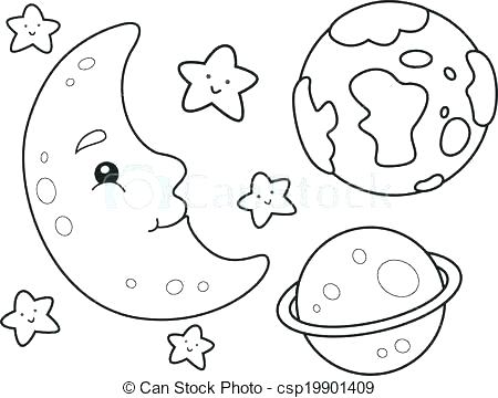 450x360 Outer Space Coloring Page Space Shuttle Coloring Space Coloring