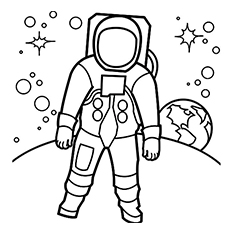 230x230 Top 76 Astronaut Coloring Pages