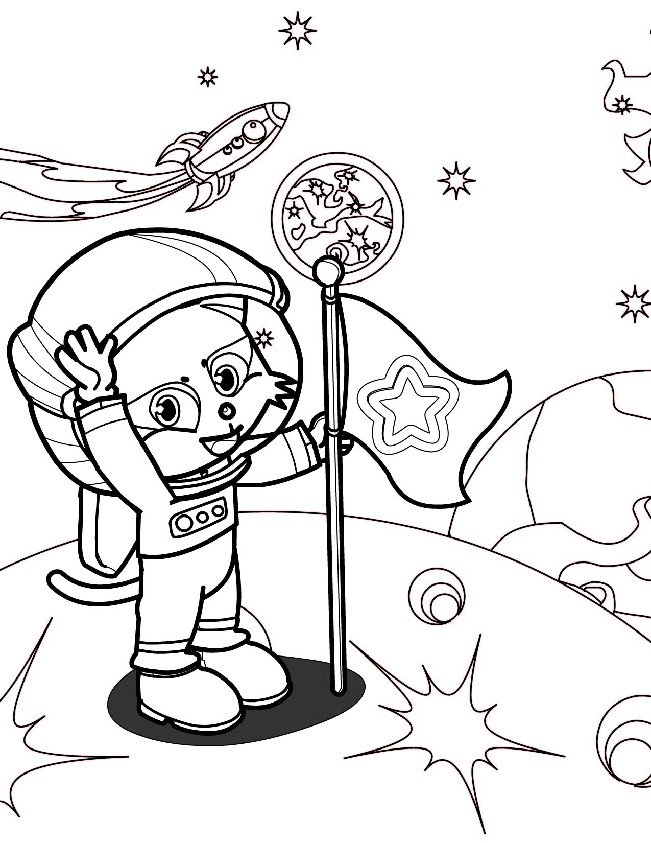1275x1650 Astronaut Coloring Page Handipoints Astronaut Coloring Pages Print