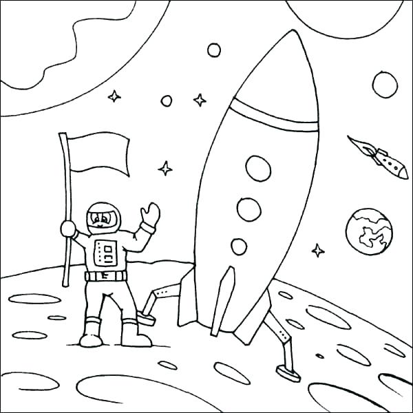 600x600 Spaceship Coloring Pages Printable Kids Coloring
