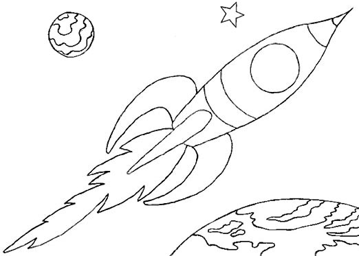 522x373 Wayne Schmidt's Free Space Ship Coloring Page