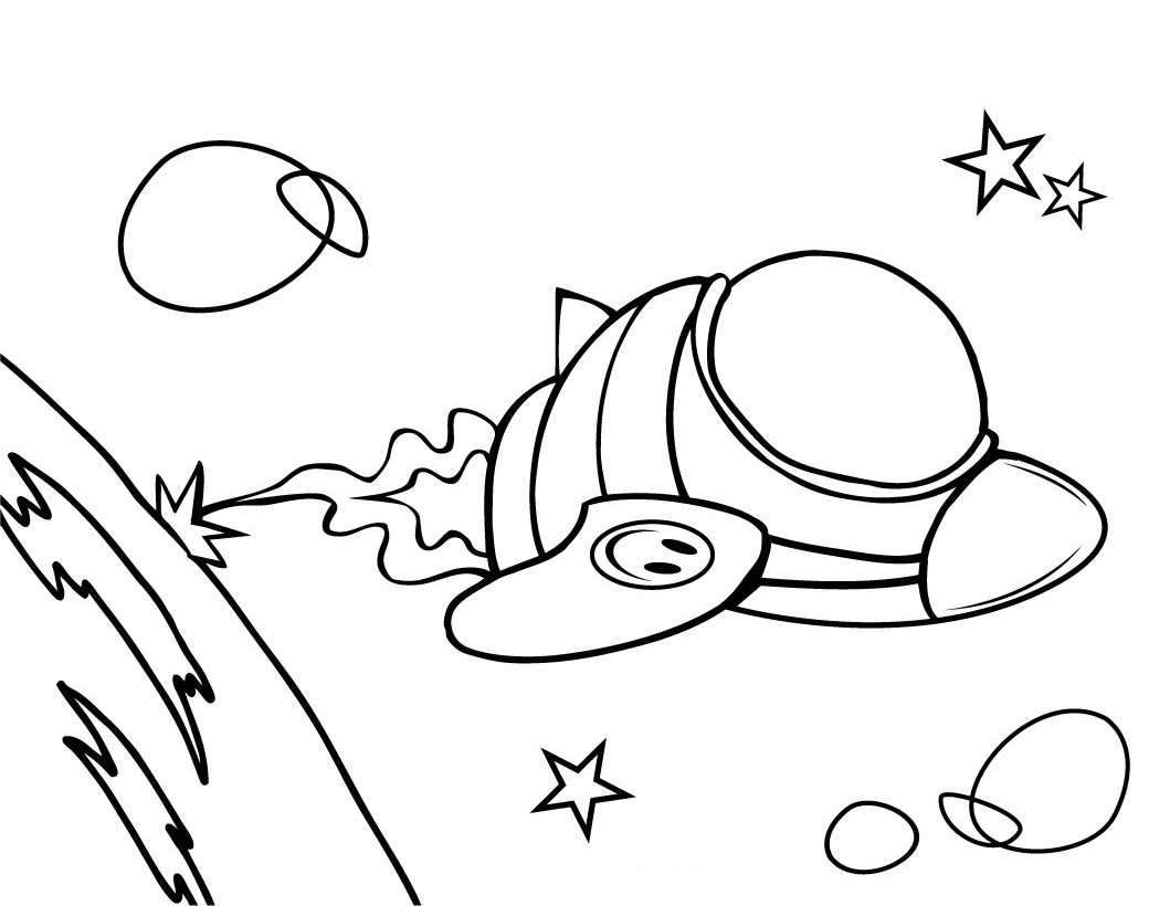 1059x820 Free Printable Spaceship Coloring Pages For Kids
