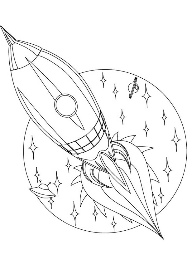 600x849 Rocket Spaceship Coloring Page Free Printable Coloring Pages 19265
