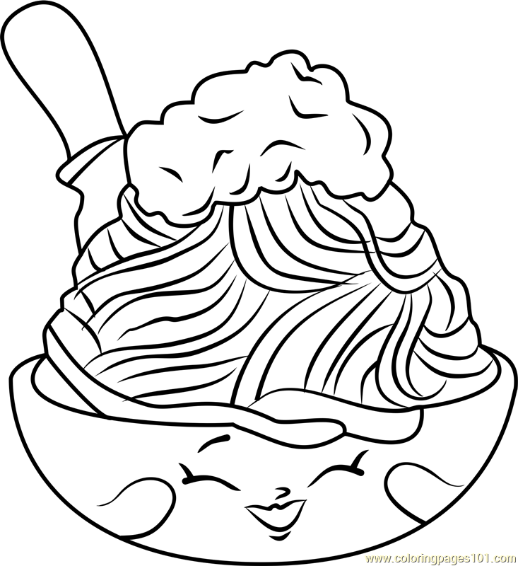 733x800 Netti Spaghetti Shopkins Coloring Page