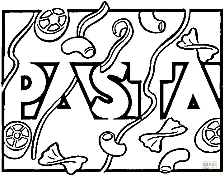 720x564 Pasta Coloring Pages Spaghetti Coloring Page Coloringcrew