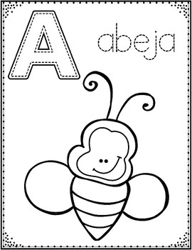 Spanish Alphabet Coloring Pages