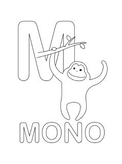 238x320 Spanish Alphabet Coloring Page O Abc Spanish