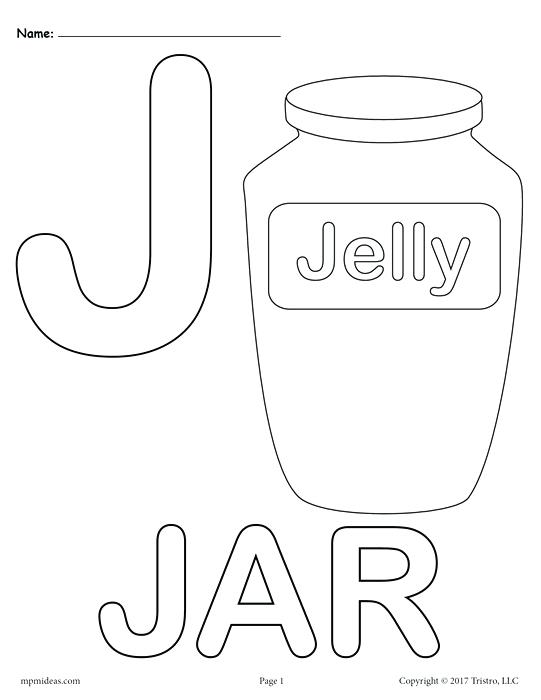 541x700 Coloring Pages Alphabet Uppercase Letter J Coloring Page Spanish