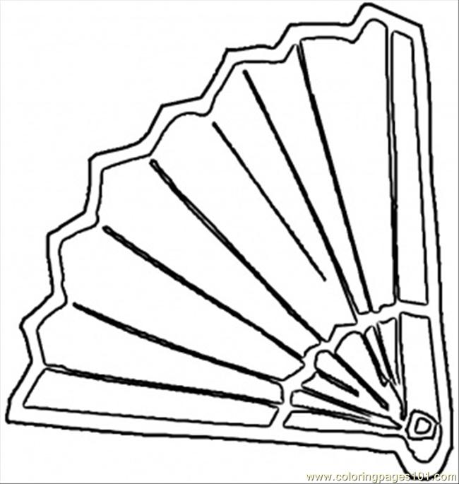 650x685 Spanish Fan Coloring Page