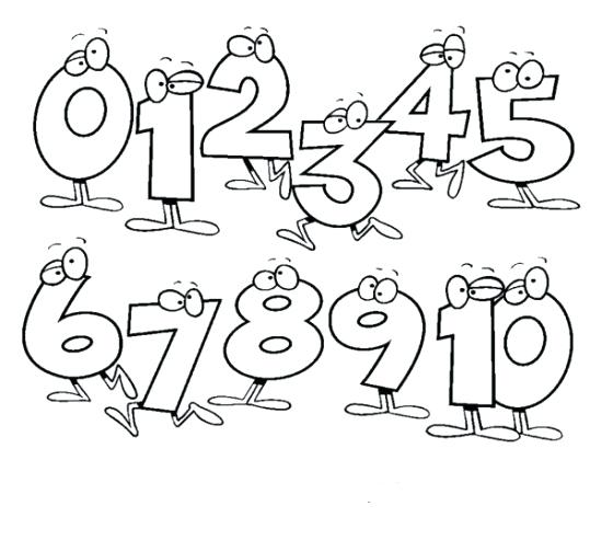 550x504 Spanish Numbers 1 10 Coloring Sheets Number Pages For Toddlers