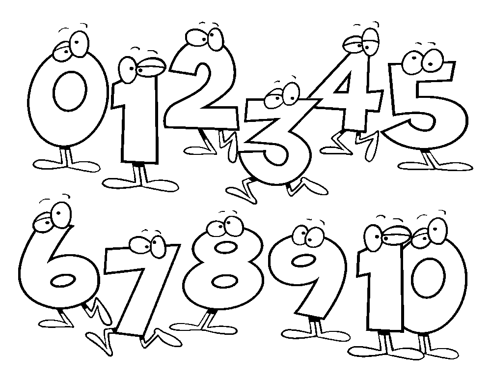1000x779 Coloring Spanish Numbers 1 10 Coloring Sheets