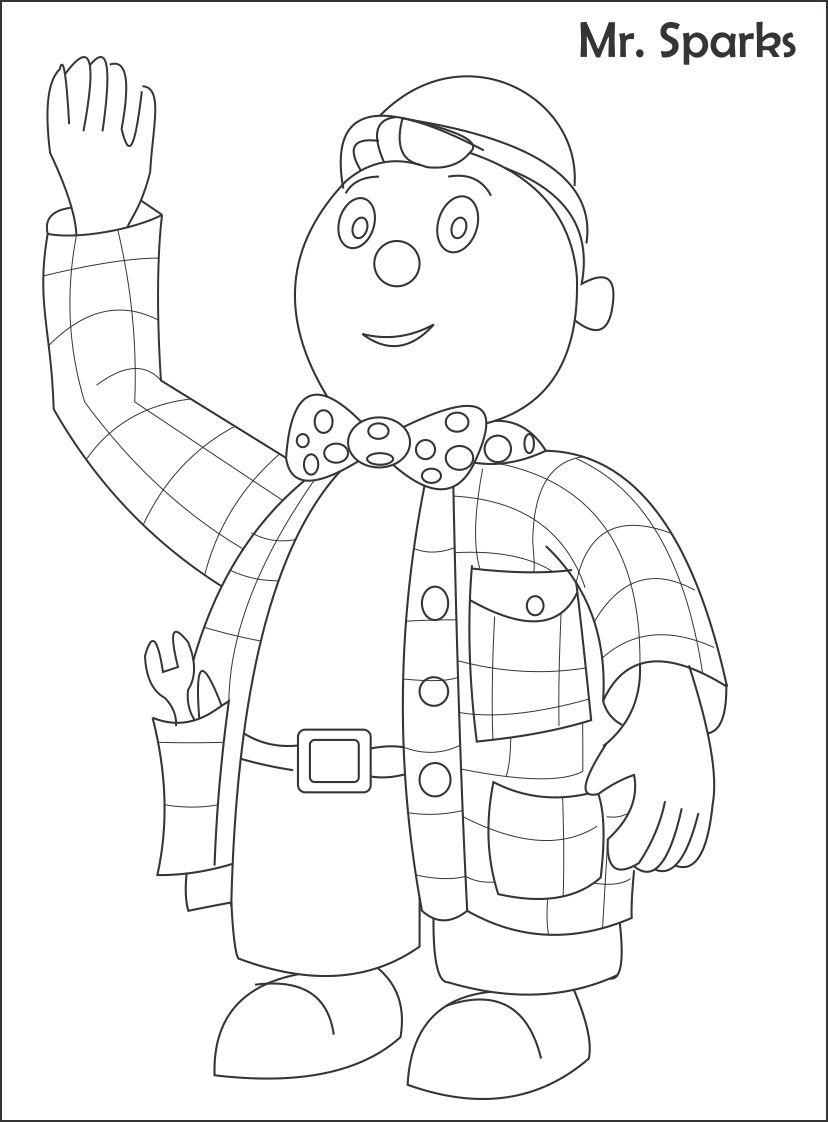 828x1122 Mr. Sparks Printable Coloring Page For Kids