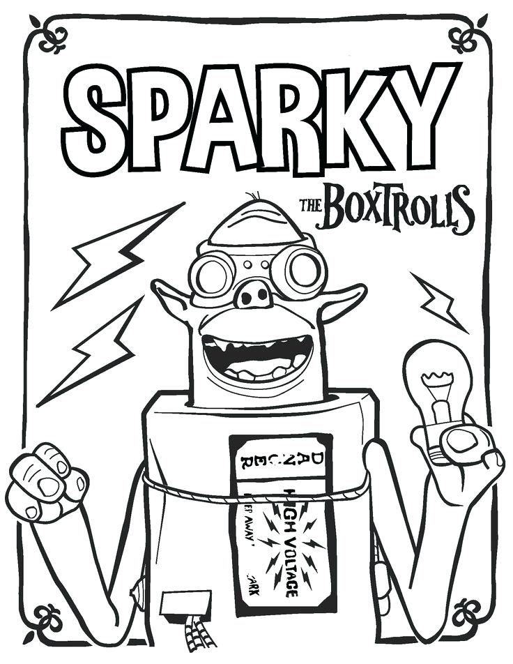736x952 Boxtrolls Printable Coloring Pages Plus The Free Printable Sparky