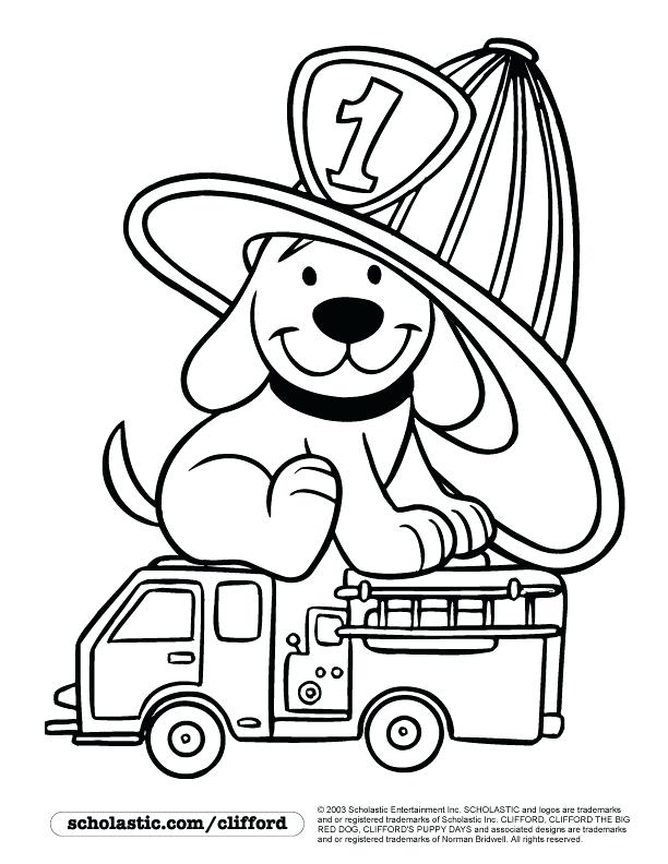612x792 Clifford The Big Red Dog Coloring Pages Printable Sparky The Fire