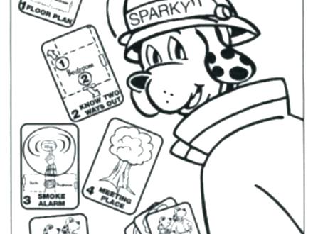 440x330 Sparky The Fire Dog Coloring Pages Sparky Fire Dog Colouring Pages