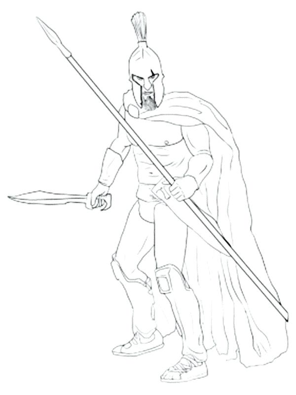 600x800 Spartan Coloring Pages 300 Spartans Coloring Pages