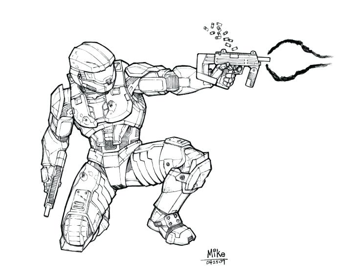 728x565 Halo Reach Coloring Sheets Halo Coloring Book As Well As Printable