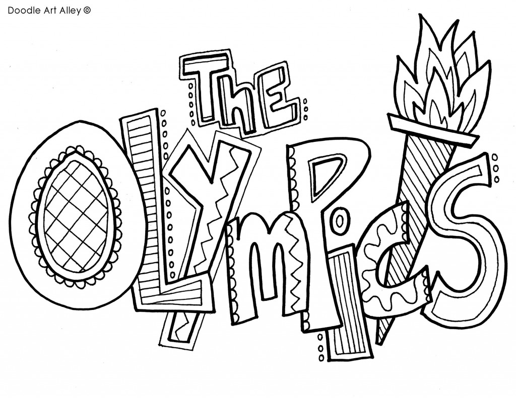 1024x791 Olympic Games Coloring Pages Print Color Craft Printablecoloring