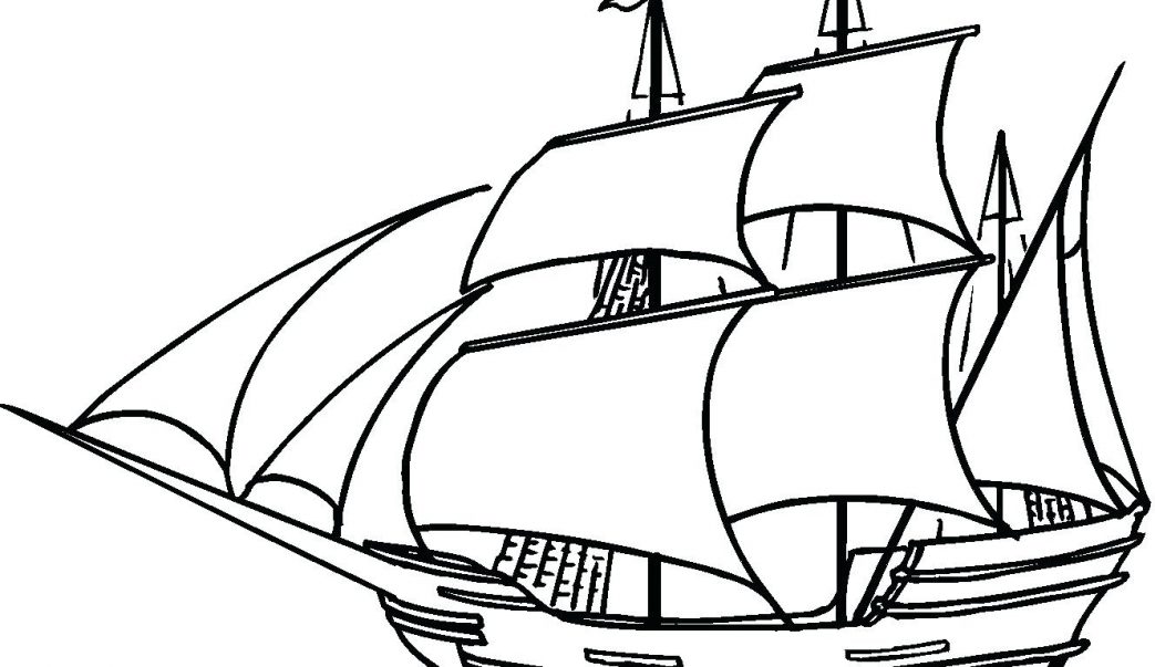 1043x603 Jesus Fishing Boat Coloring Page Boats And Ships Pages Police