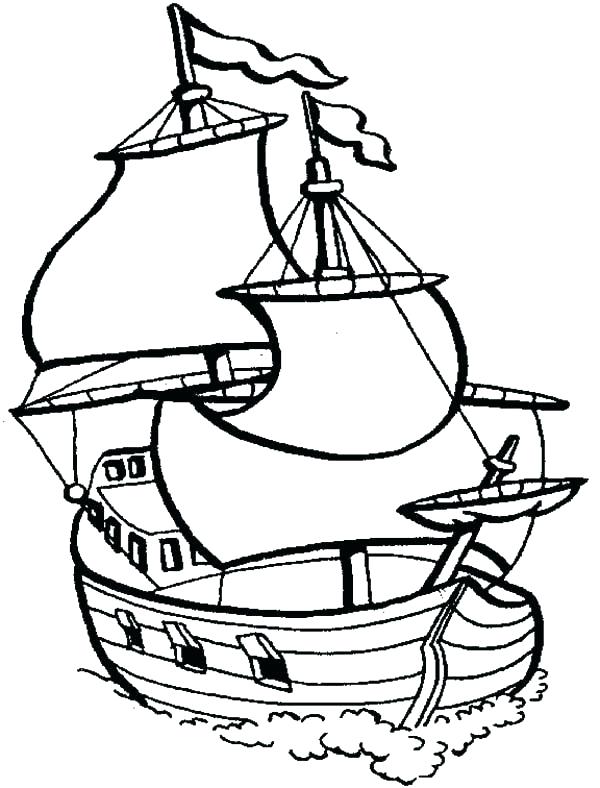 600x788 Speed Boat Coloring Pages Boat Coloring Page Big Sail Boat