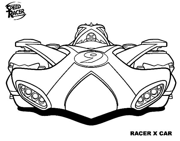 600x472 Awesome Racer X Car Of Speed Racer Coloring Pages Best Place