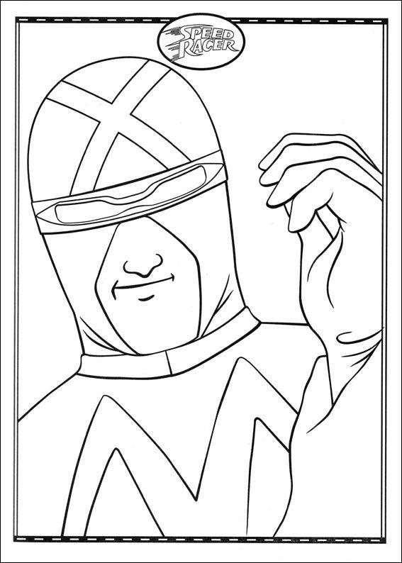 567x794 Speed Racer Coloring Pages 41