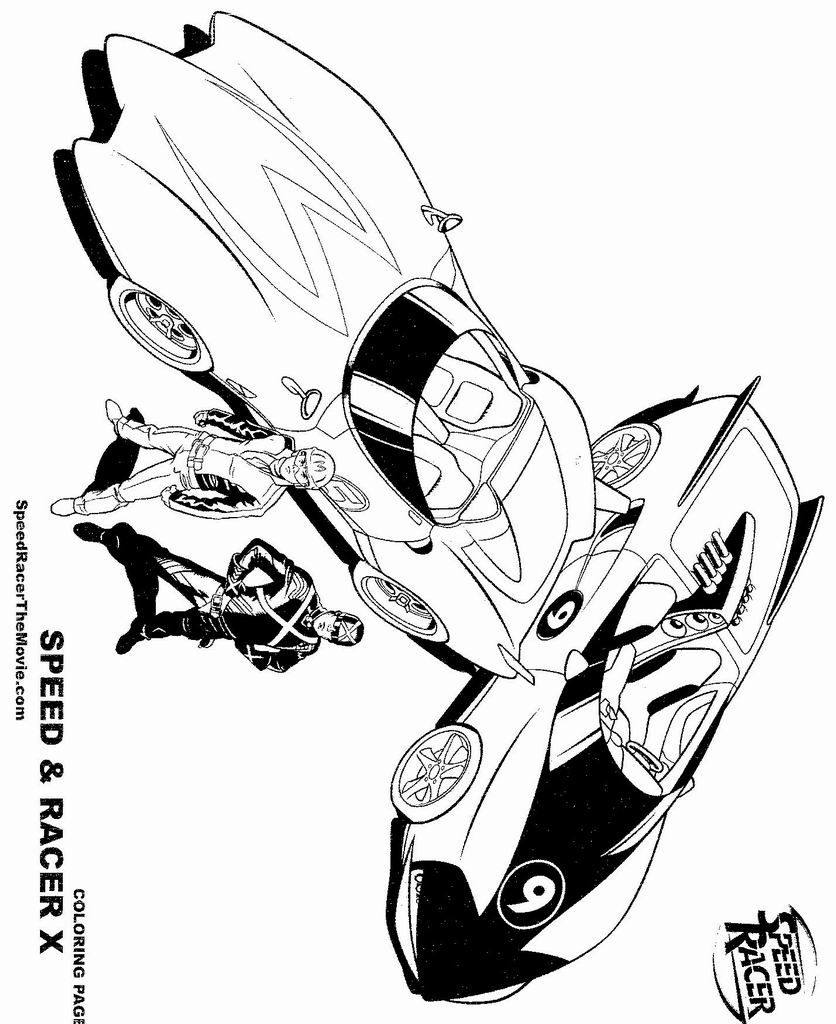 836x1024 Portfolio Speed Racer Coloring Pages Free Printable Memo S