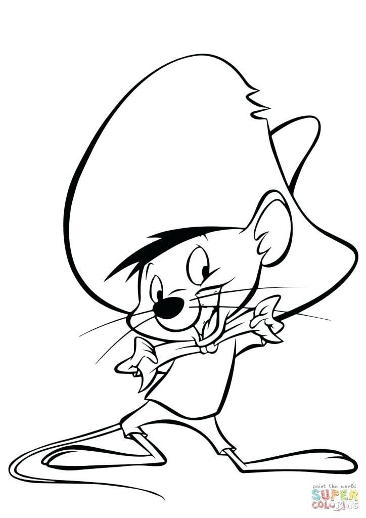724x1024 Speedy Gonzales Coloring Pages Speedy Decals Speedy Gonzales