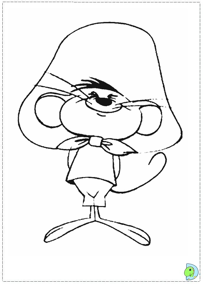 691x960 Speedy Gonzales Coloring Page