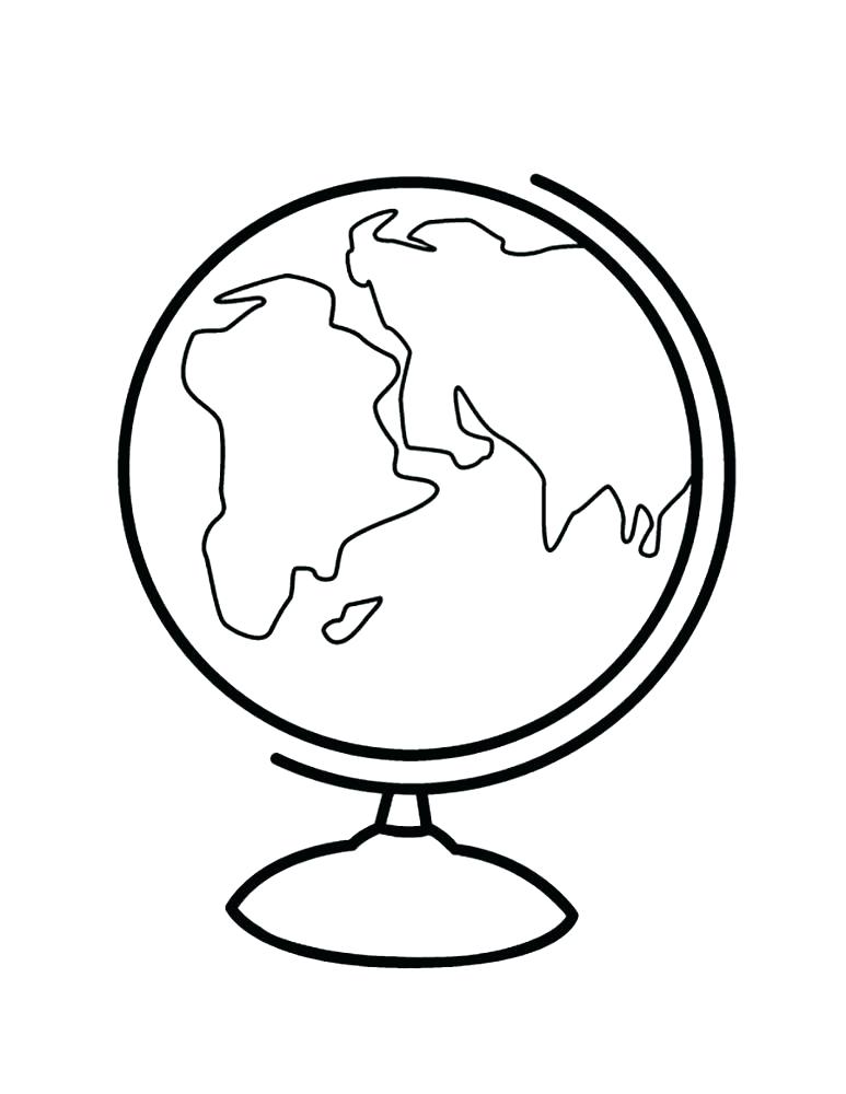 773x1000 Globe Coloring Pages 1