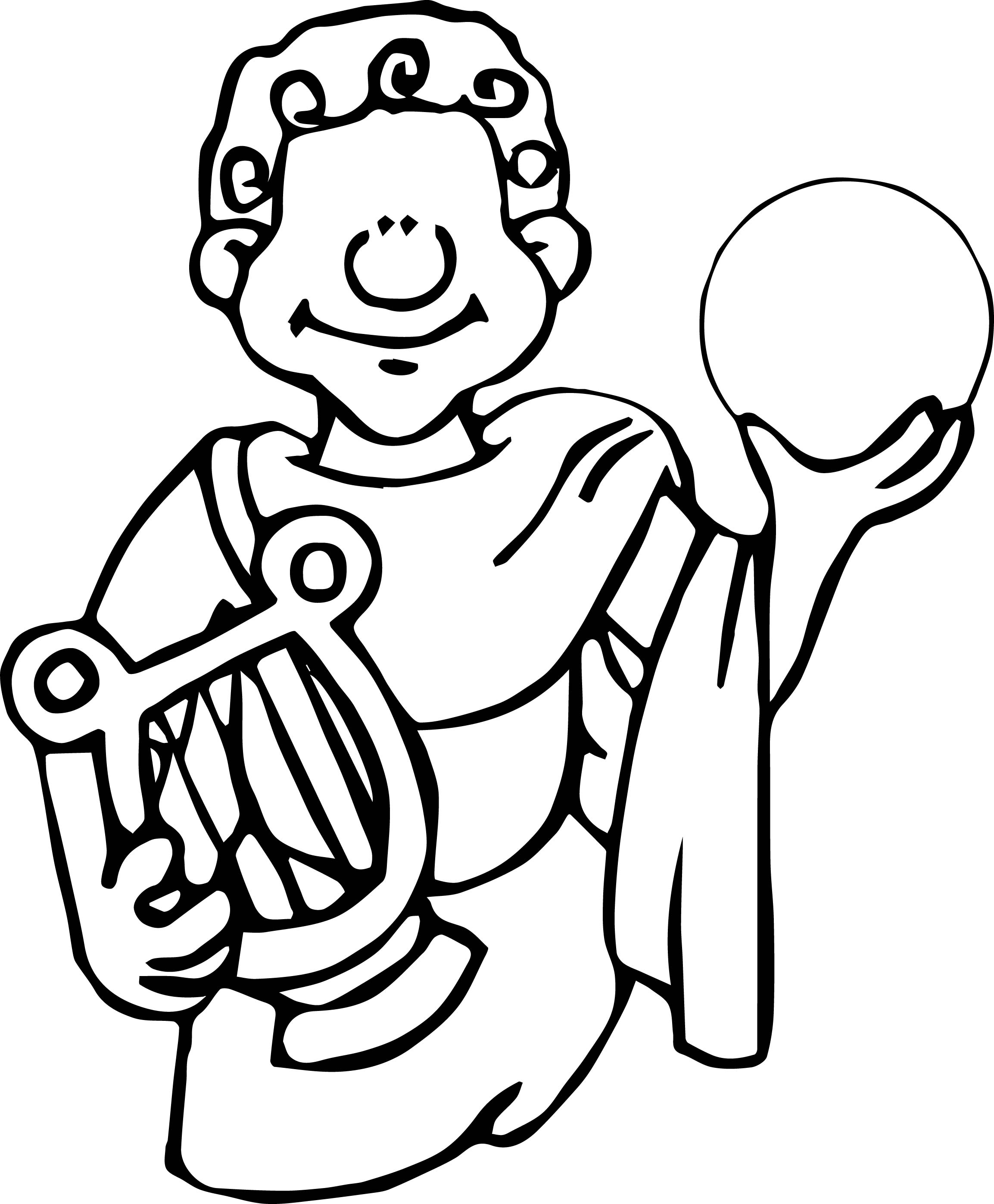 2307x2794 Ancient Egypt Man And Sphere Coloring Page Wecoloringpage