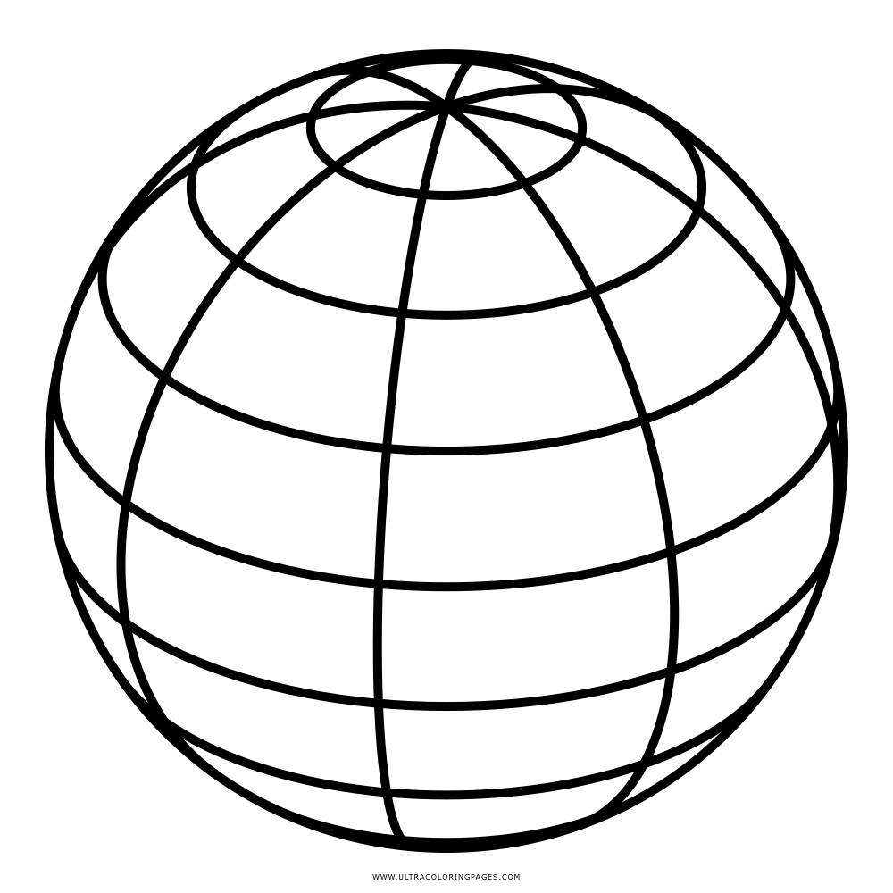1000x1000 Sphere Coloring Page