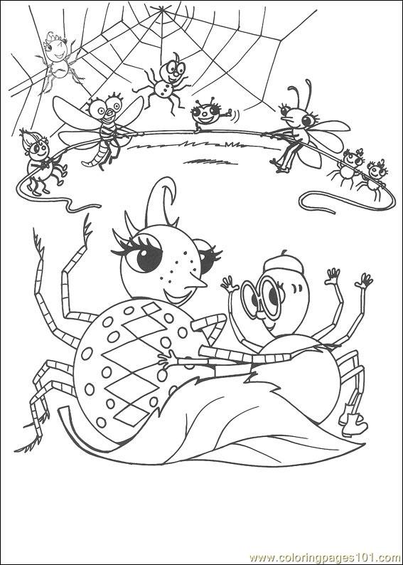 567x794 Miss Spider 24 Coloring Page
