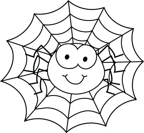 500x463 Spider Coloring Page Spider In Spider Web Coloring Page Miss