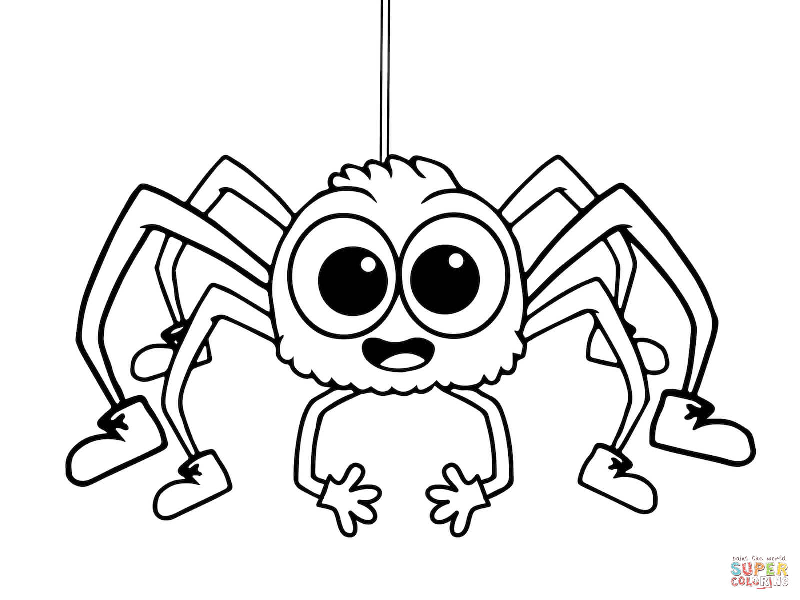 1600x1200 Incy Wincy Spider Coloring Page Free Printable Coloring Pages