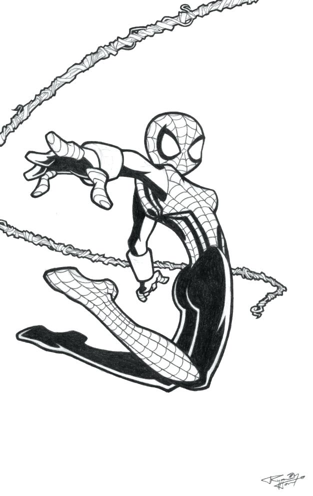 626x992 Spider Color Pages More Images Of Spider Girl Coloring Pages