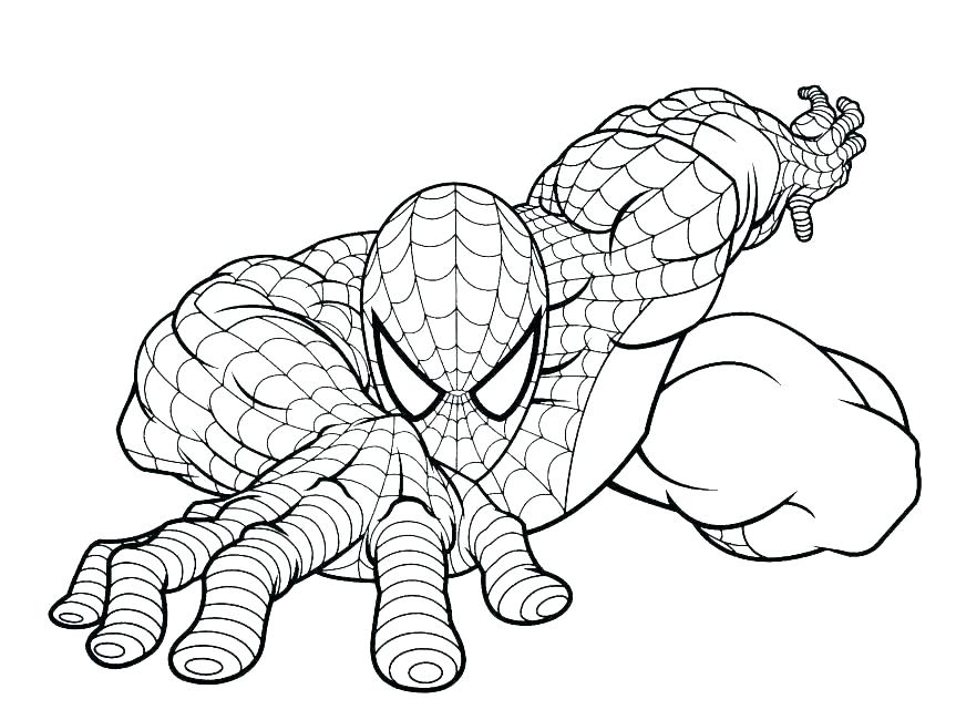 863x650 Coloring Pages Of Spiderman Colouring Pages Printable Colouring